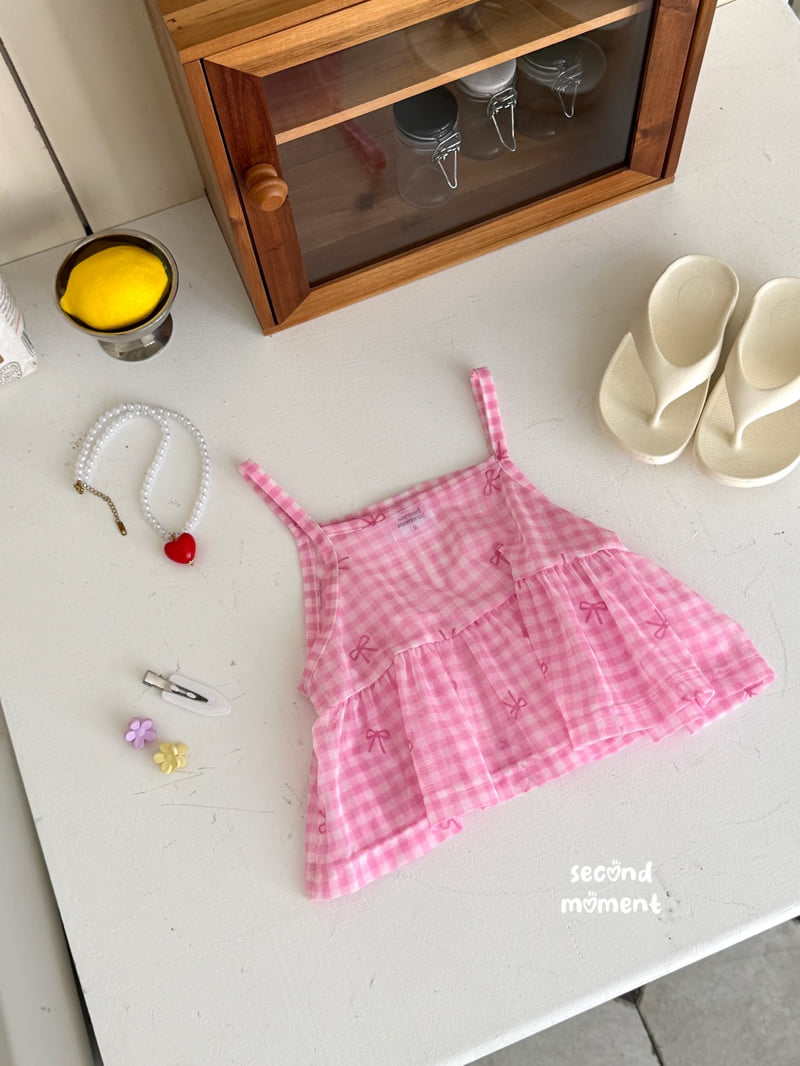 Second Moment - Korean Children Fashion - #kidsshorts - Minky Ribbon Bustier - 3