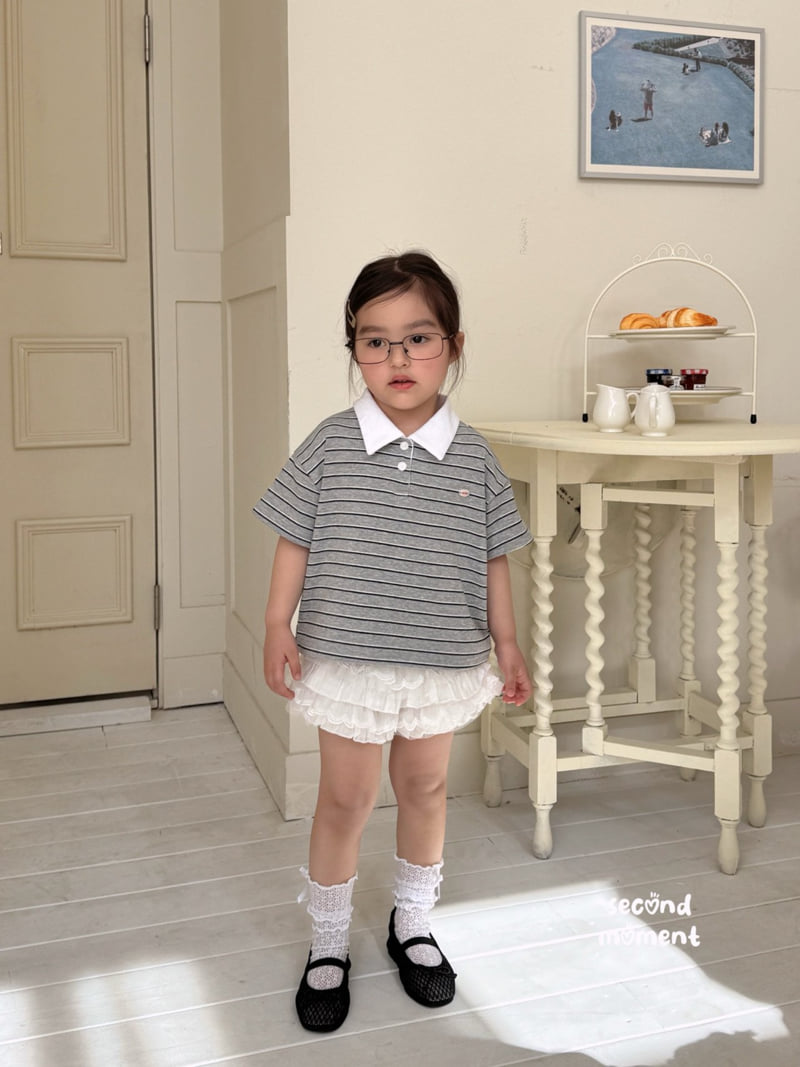 Second Moment - Korean Children Fashion - #kidsshorts - Cheese Rugby Tee - 11