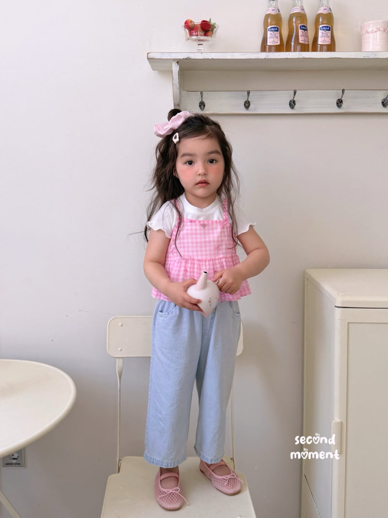 Second Moment - Korean Children Fashion - #kidsshorts - Minky Ribbon Bustier - 4