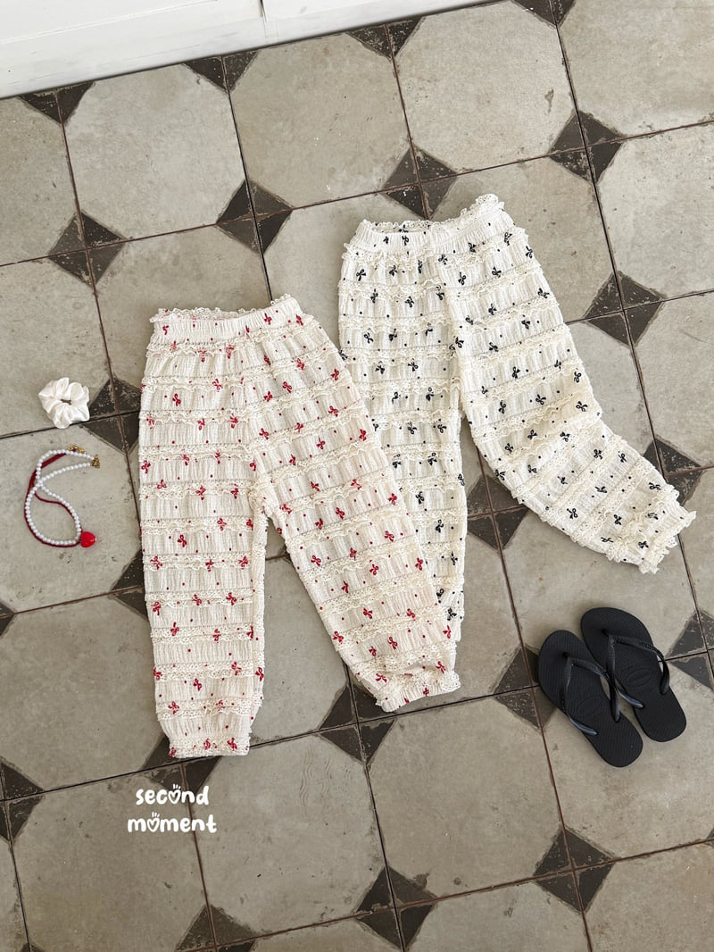 Second Moment - Korean Children Fashion - #kidzfashiontrend - Valley Ribbon Jogger Pants