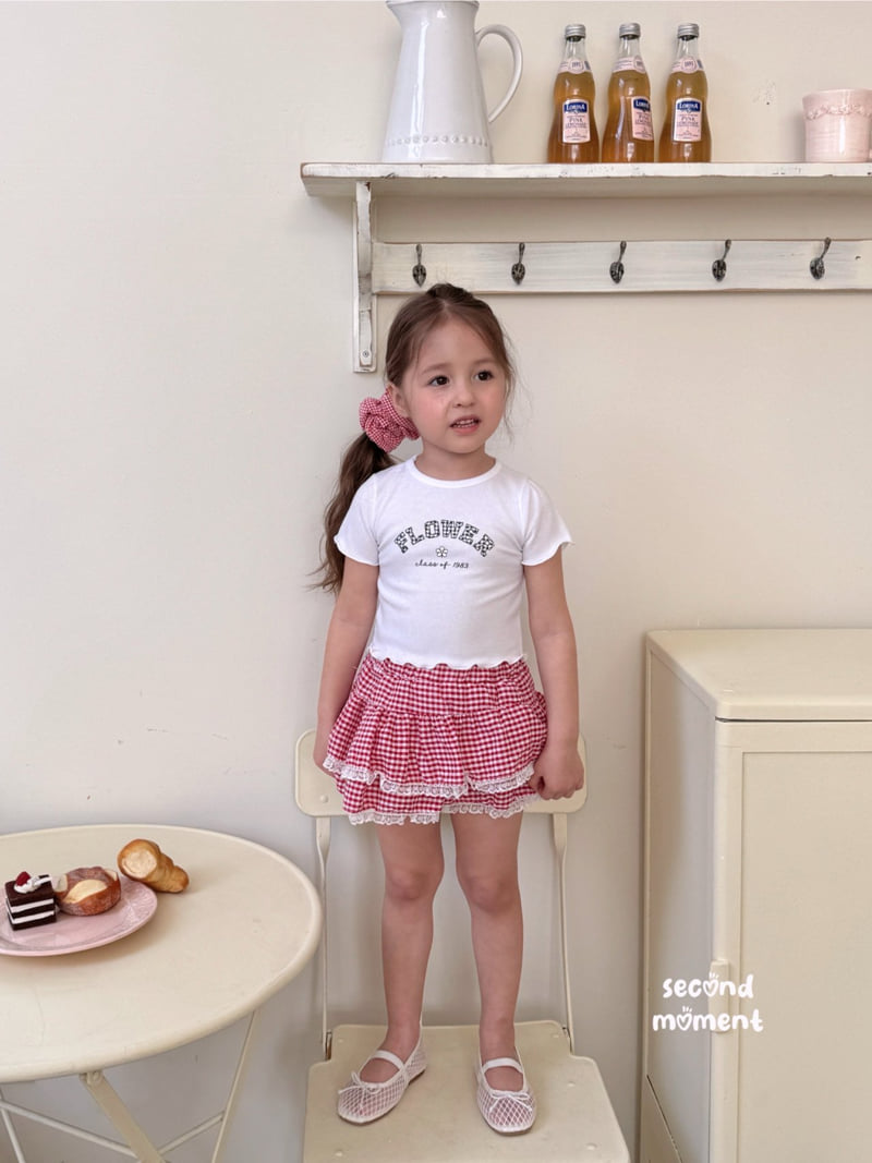 Second Moment - Korean Children Fashion - #kidzfashiontrend - Fruit Check Skirt - 8