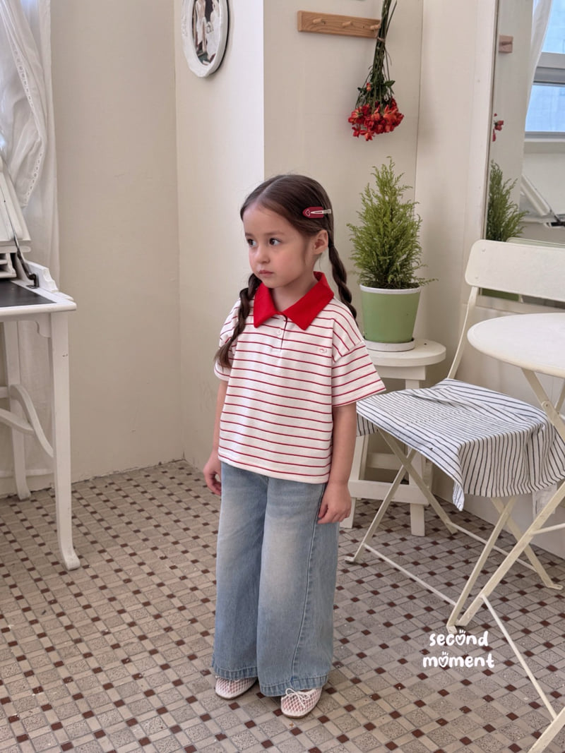 Second Moment - Korean Children Fashion - #kidzfashiontrend - Summer Wide Denim Pants - 7