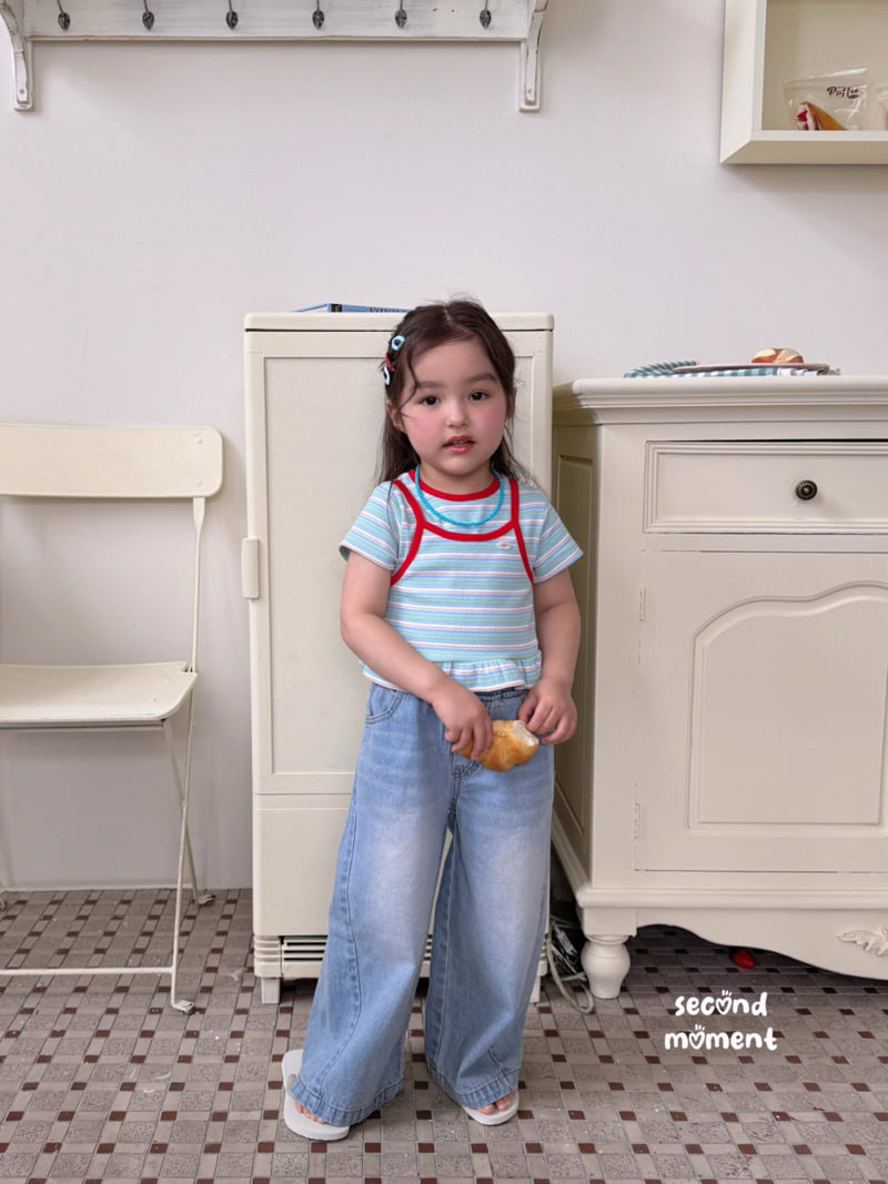 Second Moment - Korean Children Fashion - #kidzfashiontrend - Rainbow Frill Tee - 6