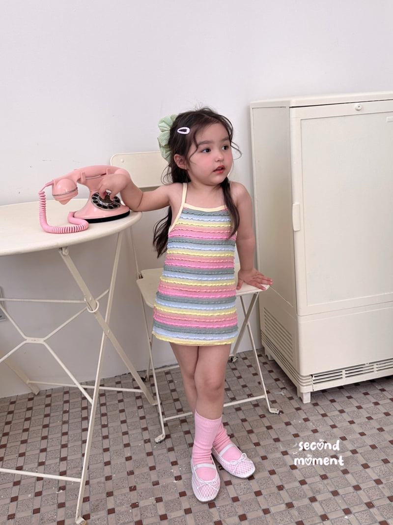Second Moment - Korean Children Fashion - #kidzfashiontrend - Rainbow One-piece - 12
