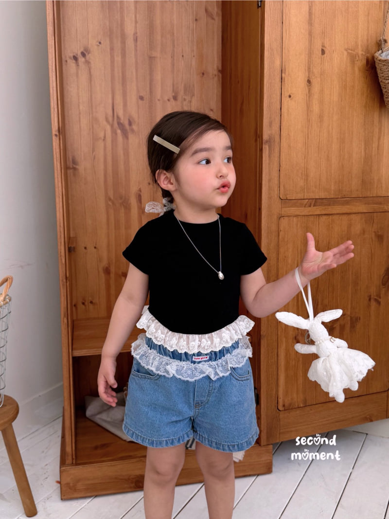 Second Moment - Korean Children Fashion - #littlefashionista - Gelato Denim Shorts - 10
