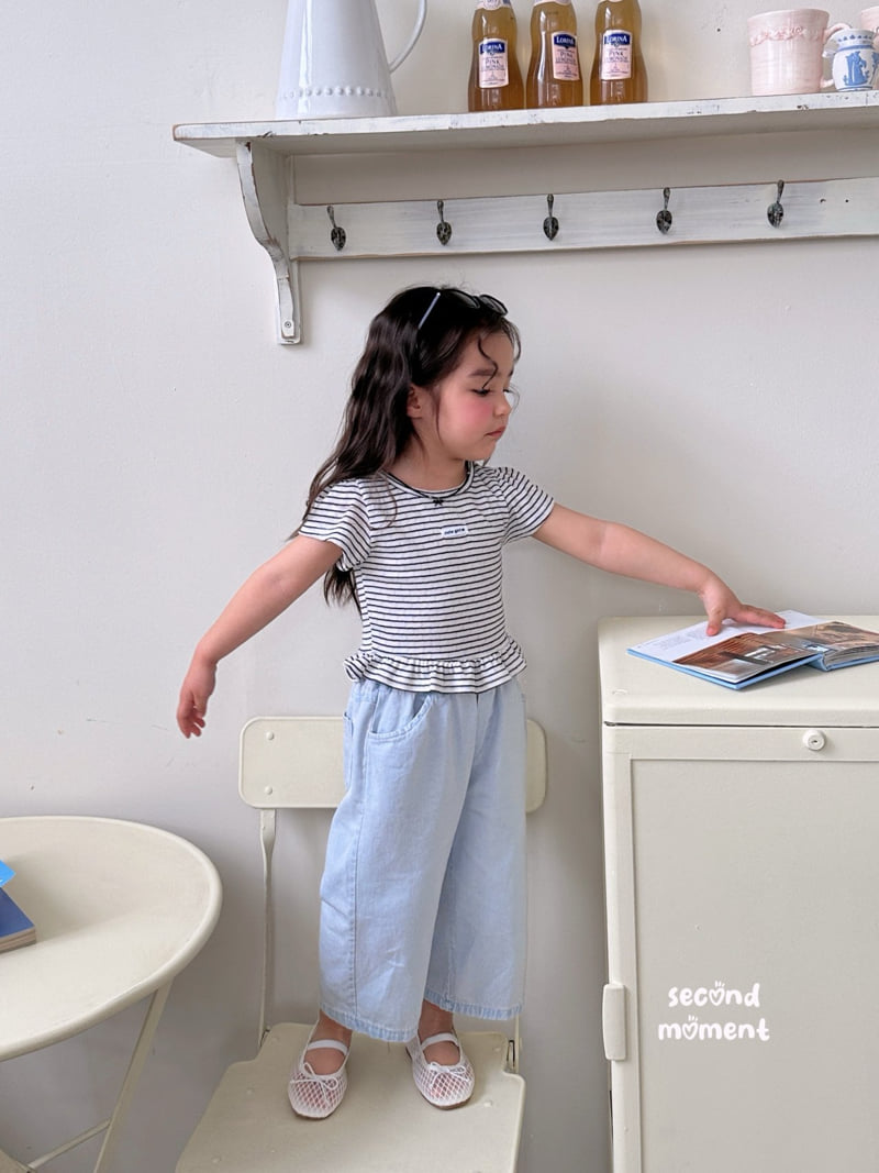 Second Moment - Korean Children Fashion - #Kfashion4kids - Label Frill Tee - 4