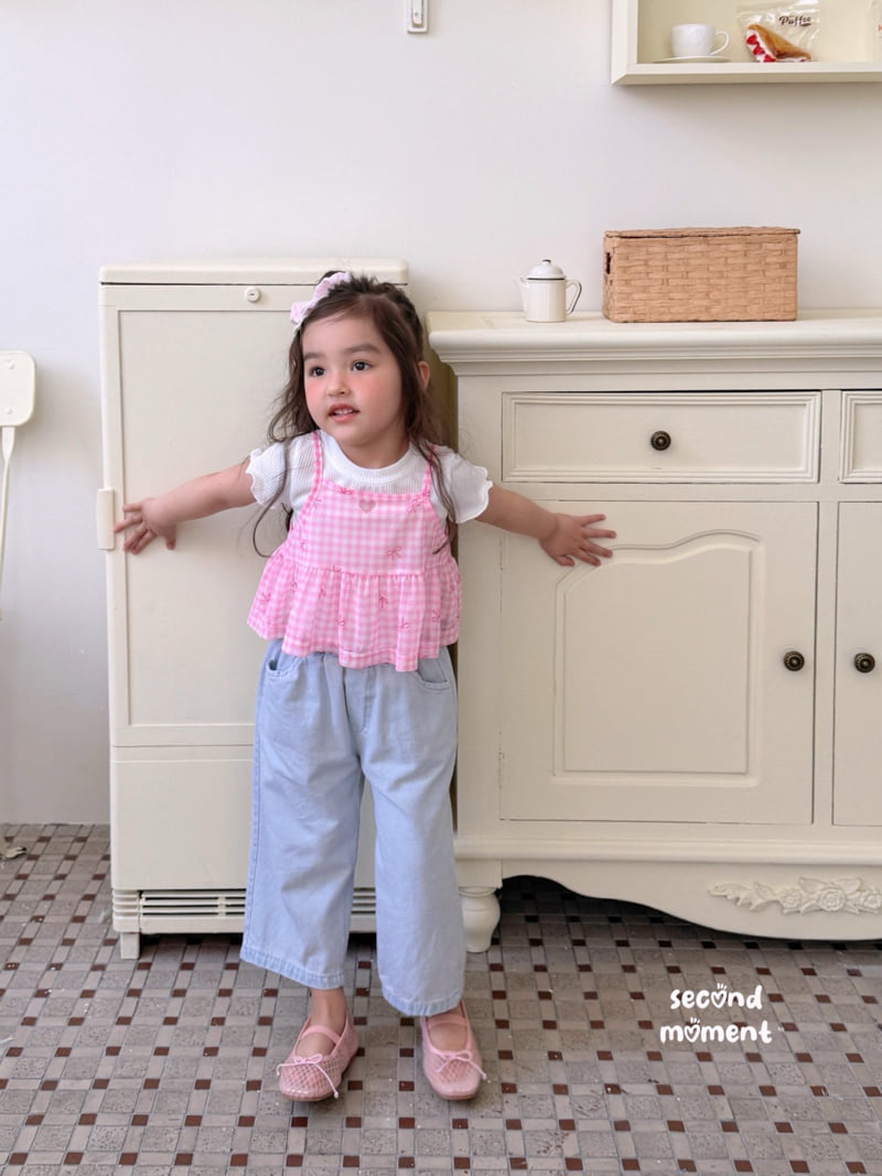 Second Moment - Korean Children Fashion - #littlefashionista - Minky Ribbon Bustier - 7