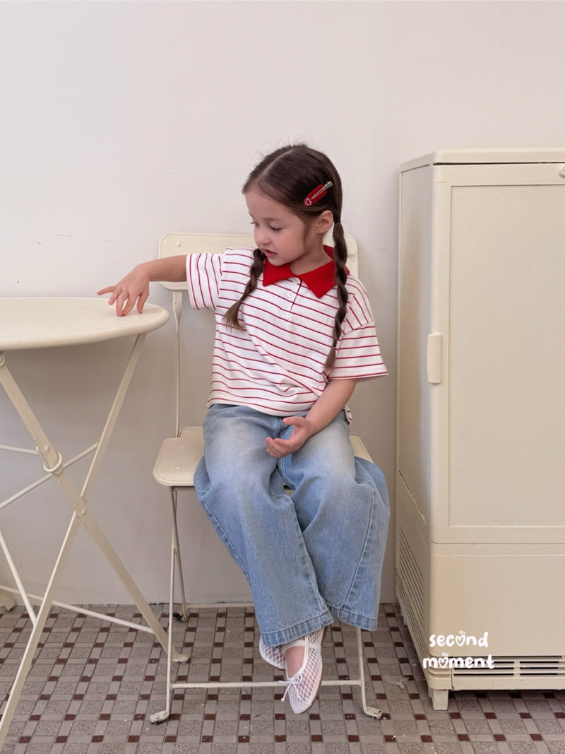Second Moment - Korean Children Fashion - #littlefashionista - Cheese Rugby Tee