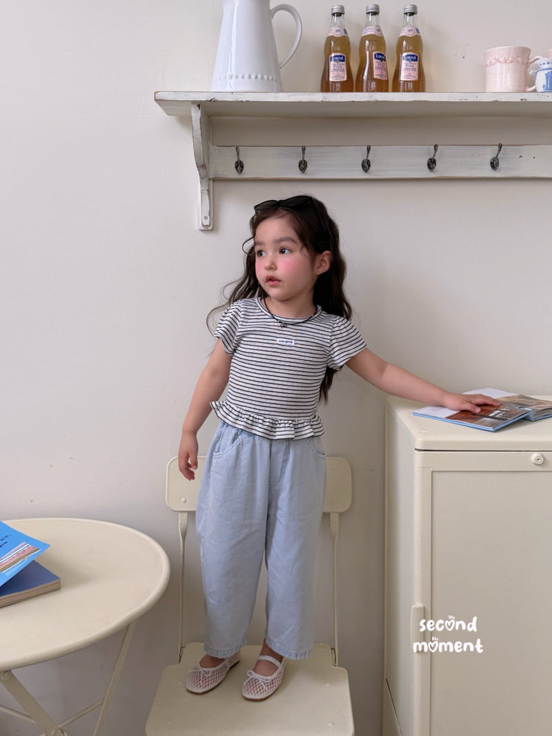 Second Moment - Korean Children Fashion - #magicofchildhood - Label Frill Tee - 5