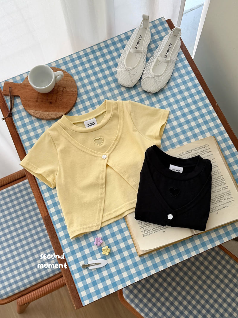 Second Moment - Korean Children Fashion - #magicofchildhood - Layered Heart Tee - 3