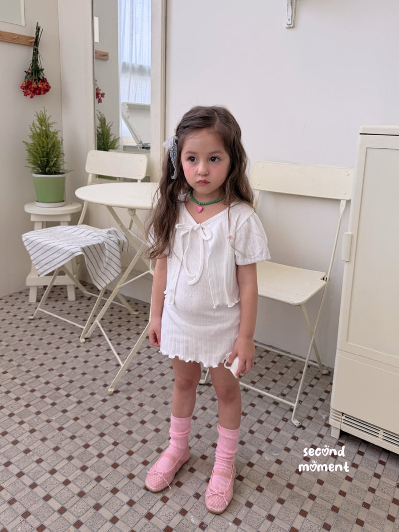 Second Moment - Korean Children Fashion - #magicofchildhood - Eyelet One-piece Set - 12