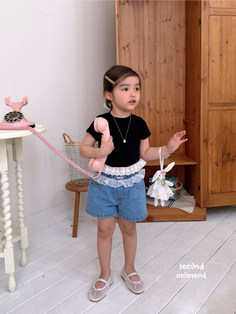 Second Moment - Korean Children Fashion - #minifashionista - Gelato Denim Shorts - 12