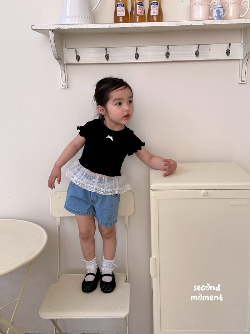 Second Moment - Korean Children Fashion - #magicofchildhood - Popo Ribbon Tee - 4