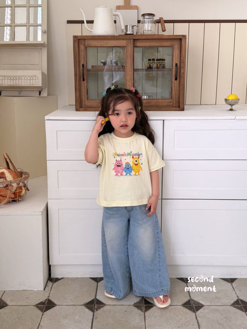 Second Moment - Korean Children Fashion - #minifashionista - Summer Wide Denim Pants - 11