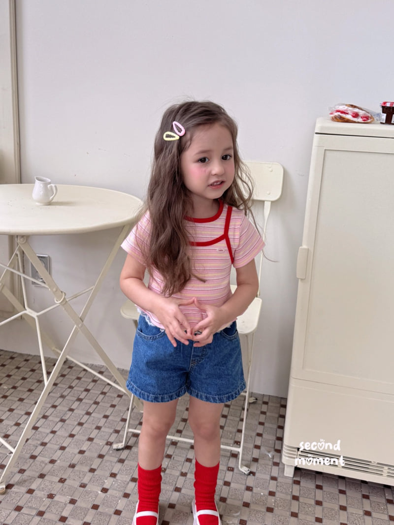 Second Moment - Korean Children Fashion - #minifashionista - Rainbow Frill Tee - 10