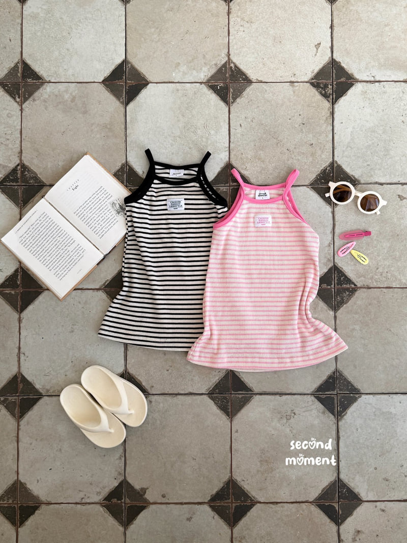 Second Moment - Korean Children Fashion - #prettylittlegirls - Label Stripe One-piece - 12