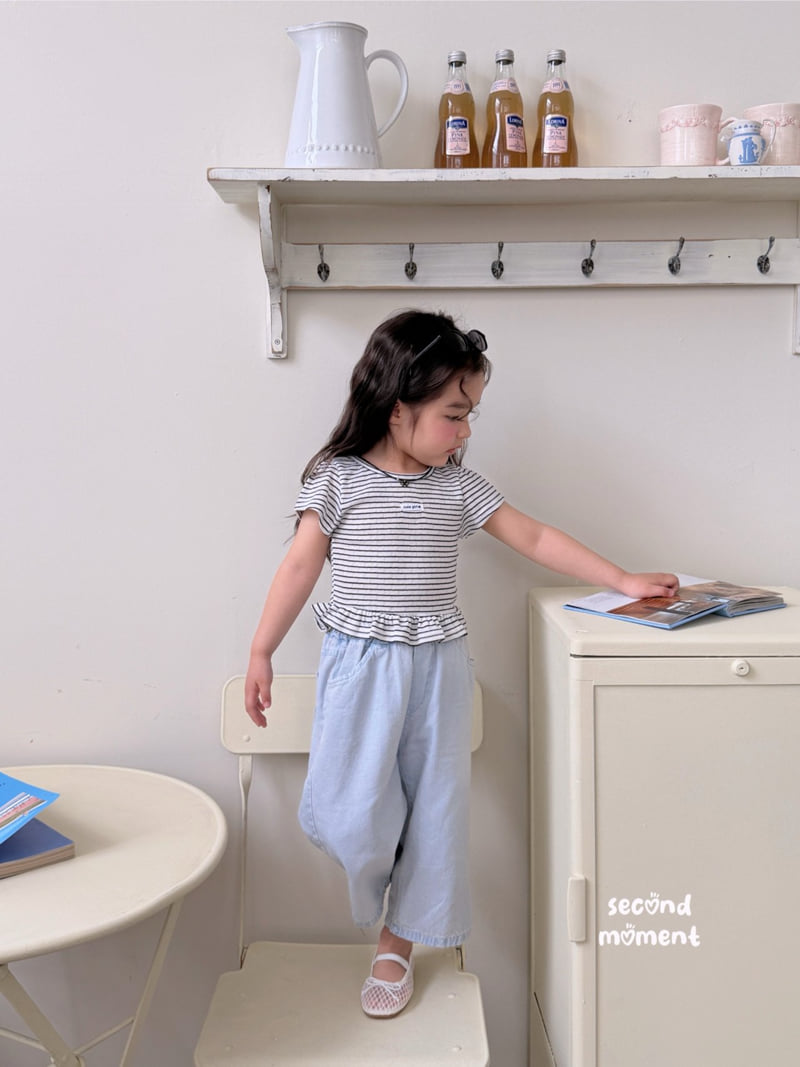Second Moment - Korean Children Fashion - #prettylittlegirls - Label Frill Tee - 7