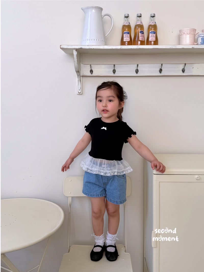 Second Moment - Korean Children Fashion - #prettylittlegirls - Popo Ribbon Tee - 5