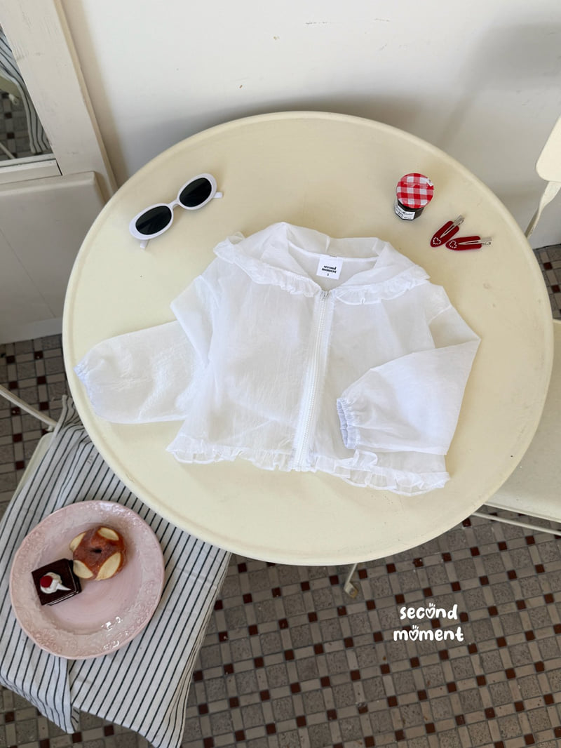 Second Moment - Korean Children Fashion - #prettylittlegirls - Sheer Frill Hooded Jumper - 3