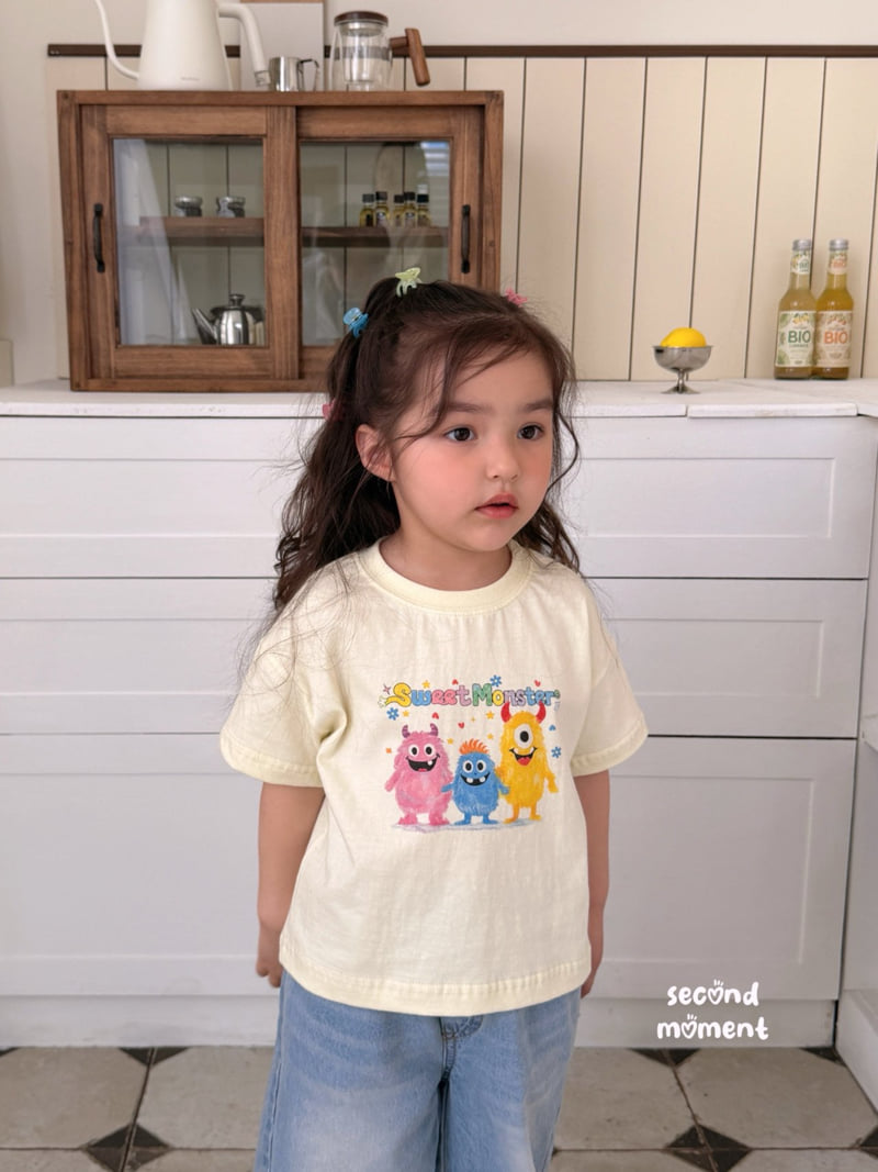 Second Moment - Korean Children Fashion - #prettylittlegirls - Sweet Monster Tee - 3