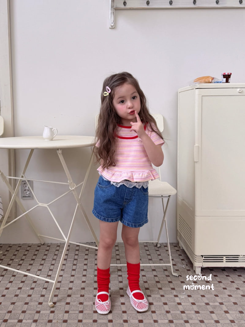 Second Moment - Korean Children Fashion - #prettylittlegirls - Rainbow Frill Tee - 11