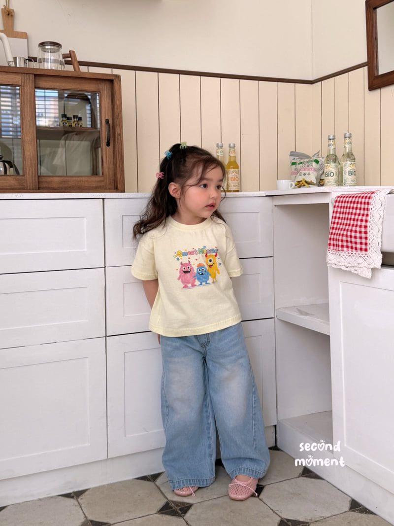 Second Moment - Korean Children Fashion - #stylishchildhood - Sweet Monster Tee - 6