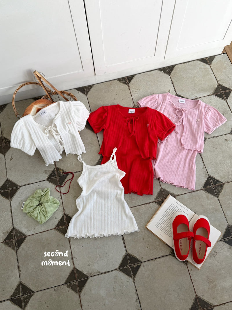 Second Moment - Korean Children Fashion - #stylishchildhood - Eyelet One-piece Set