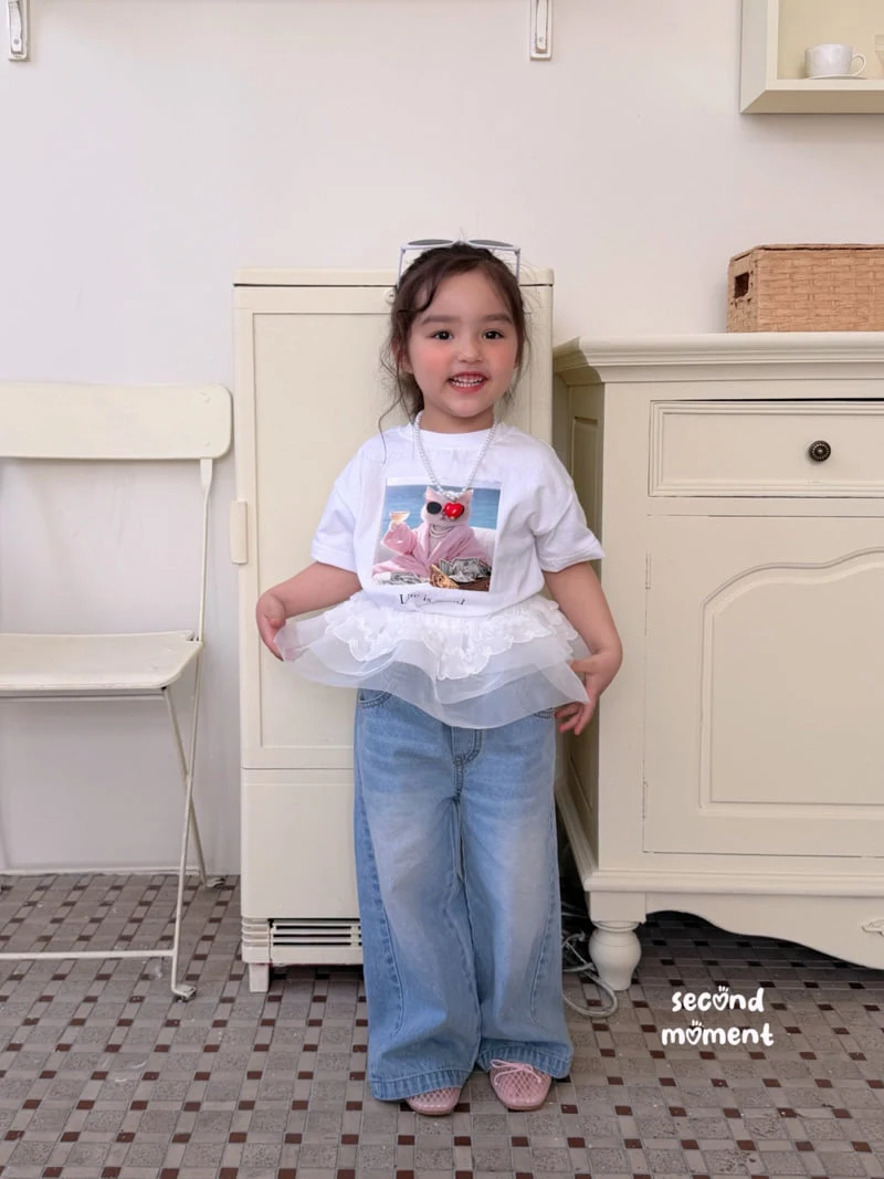 Second Moment - Korean Children Fashion - #todddlerfashion - Champagne Cat Tee - 11