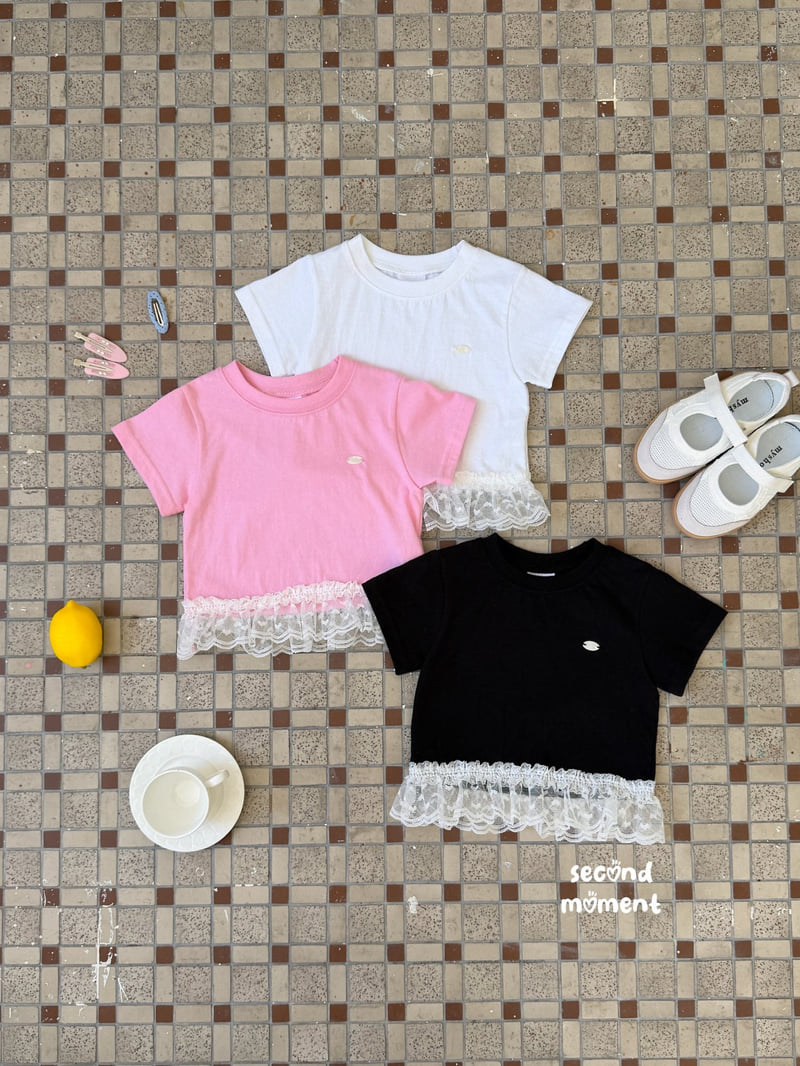 Second Moment - Korean Children Fashion - #todddlerfashion - Bella Lace Tee