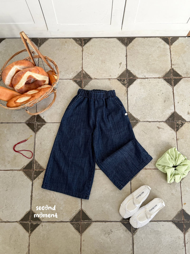 Second Moment - Korean Children Fashion - #toddlerclothing - Nut Wide Denim Pants