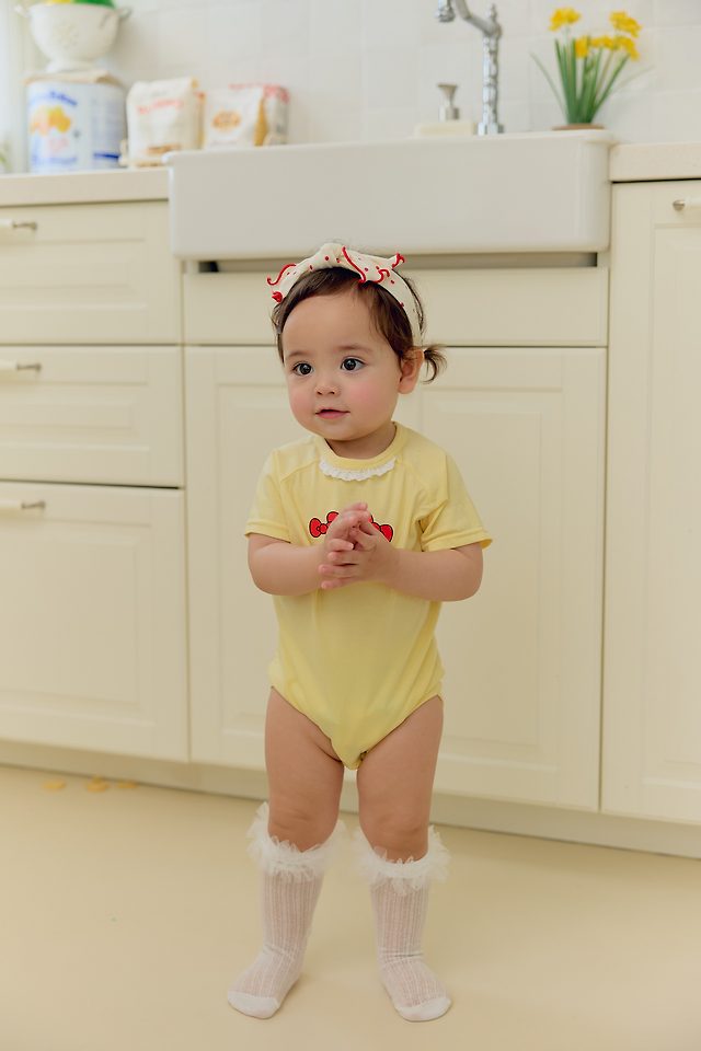 Sera - Korean Baby Fashion - #babyboutique - (Bebe) Lace Kitty Suit - 6