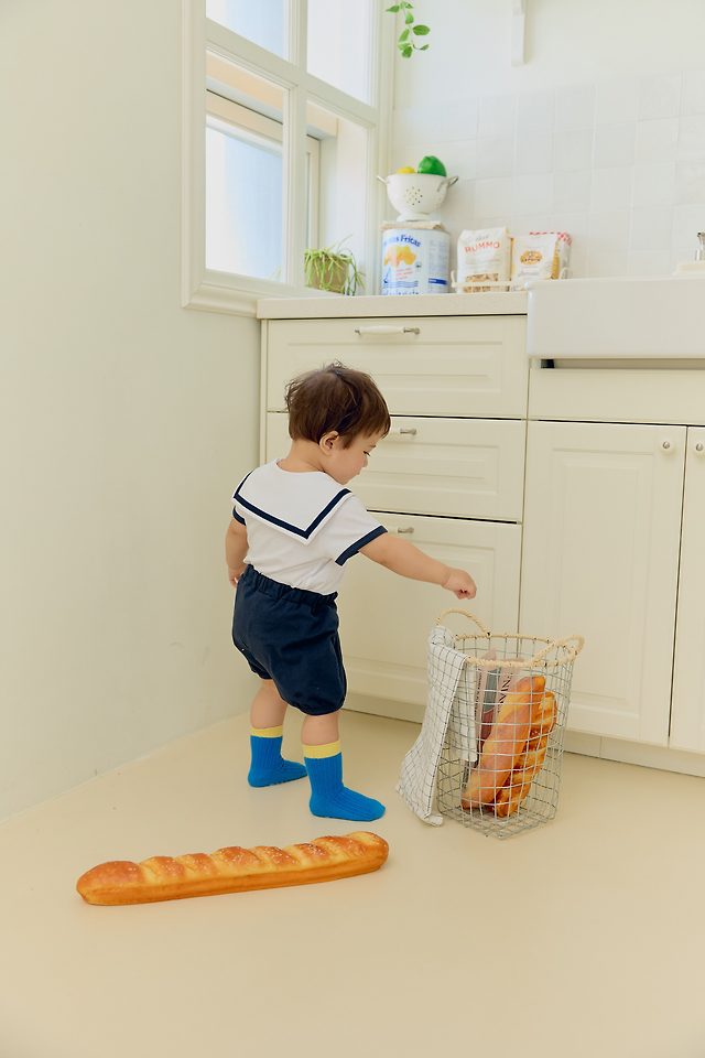 Sera - Korean Baby Fashion - #babyboutique - (Bebe) Sailor Pants Set - 9