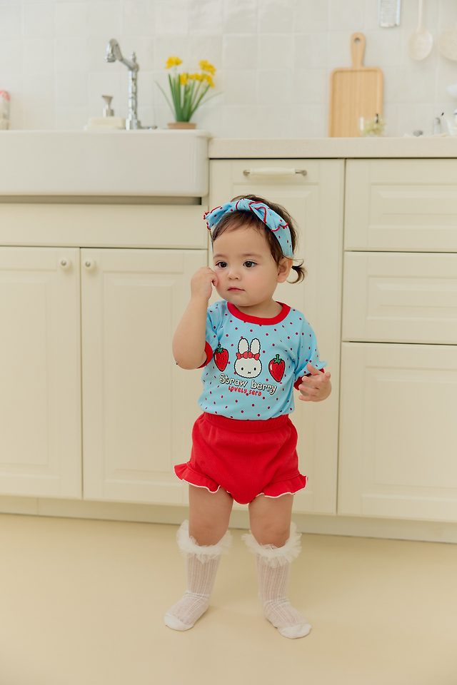 Sera - Korean Baby Fashion - #babyboutique - (Bebe) Dot Bloomer Set - 4