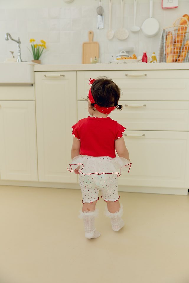 Sera - Korean Baby Fashion - #babyboutiqueclothing - (Bebe) Summer Jacquard Set - 3