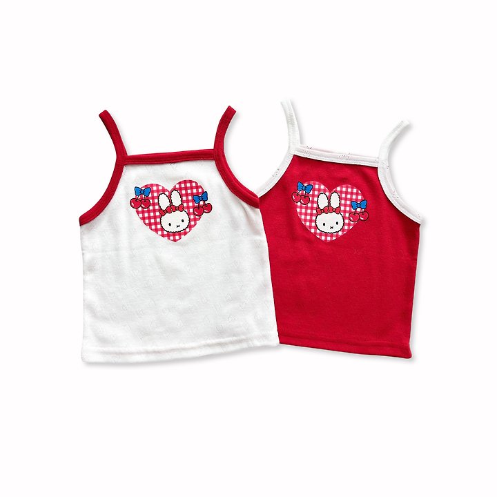 Sera - Korean Baby Fashion - #babyboutiqueclothing - (Bebe) Heart Jacquard Strap Sleeveless - 9