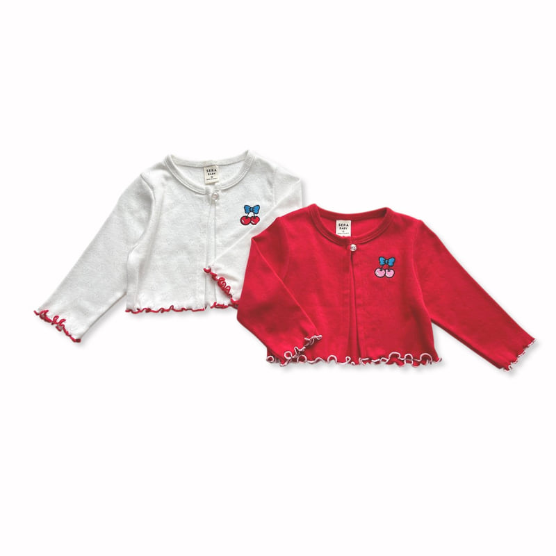 Sera - Korean Baby Fashion - #babyboutiqueclothing - (Bebe) Cherry Cardigan - 11