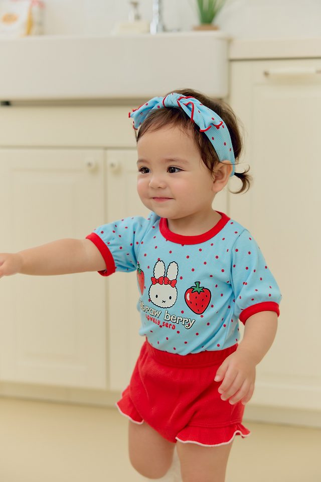 Sera - Korean Baby Fashion - #babyclothing - (Bebe) Dot Bloomer Set - 5