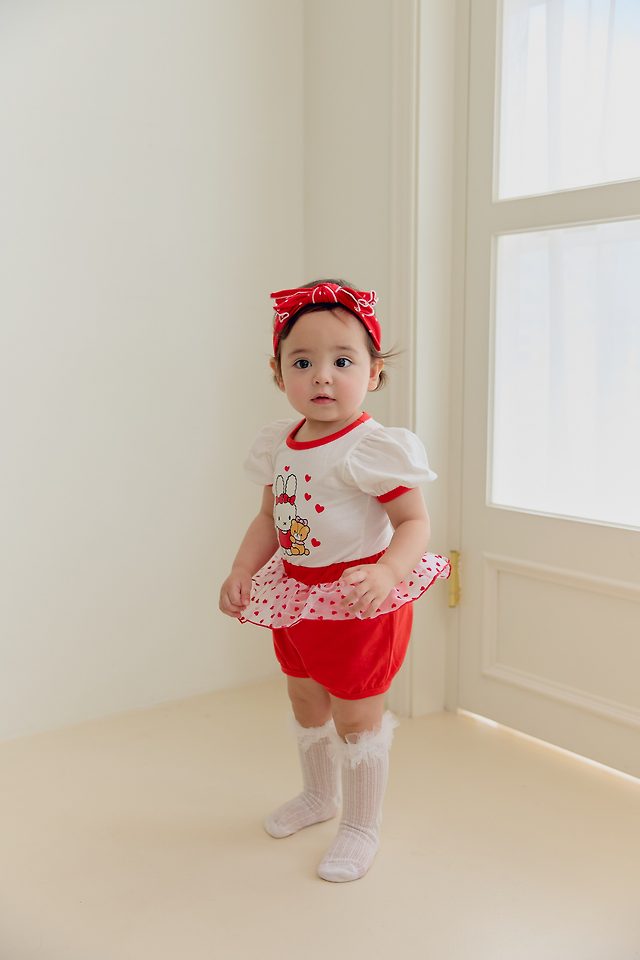 Sera - Korean Baby Fashion - #babyclothing - (Bebe) Heart Pop Set