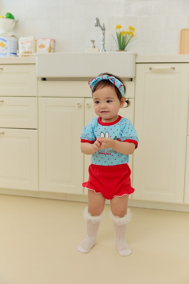 Sera - Korean Baby Fashion - #babyfashion - (Bebe) Dot Bloomer Set - 6