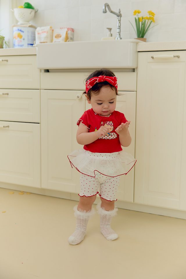 Sera - Korean Baby Fashion - #babyfashion - (Bebe) Summer Jacquard Set - 5