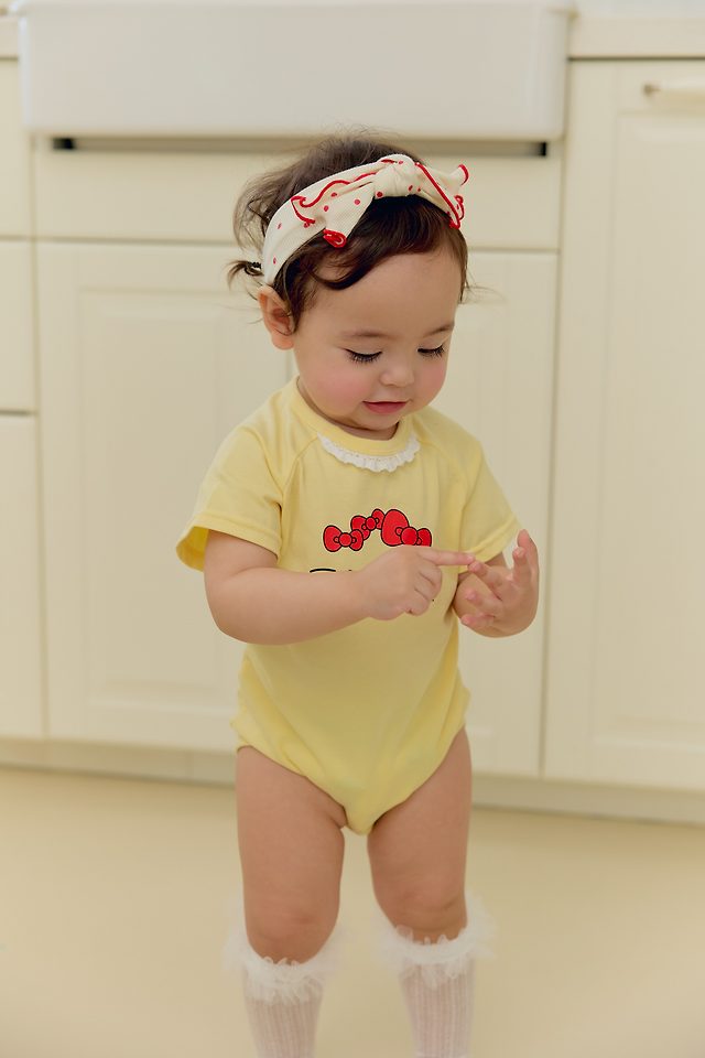 Sera - Korean Baby Fashion - #babyfever - (Bebe) Lace Kitty Suit - 10