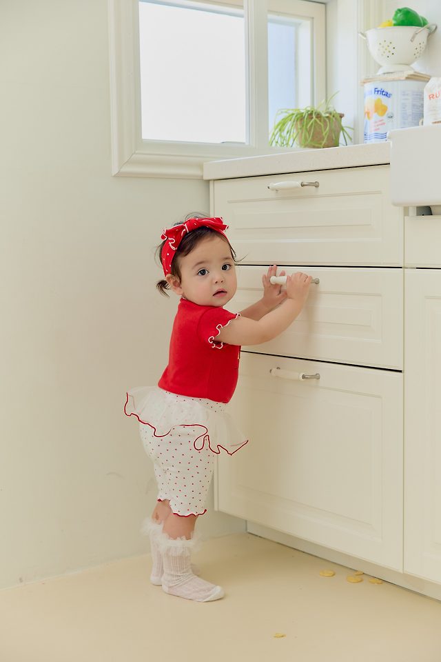 Sera - Korean Baby Fashion - #babyfever - (Bebe) Summer Jacquard Set - 6