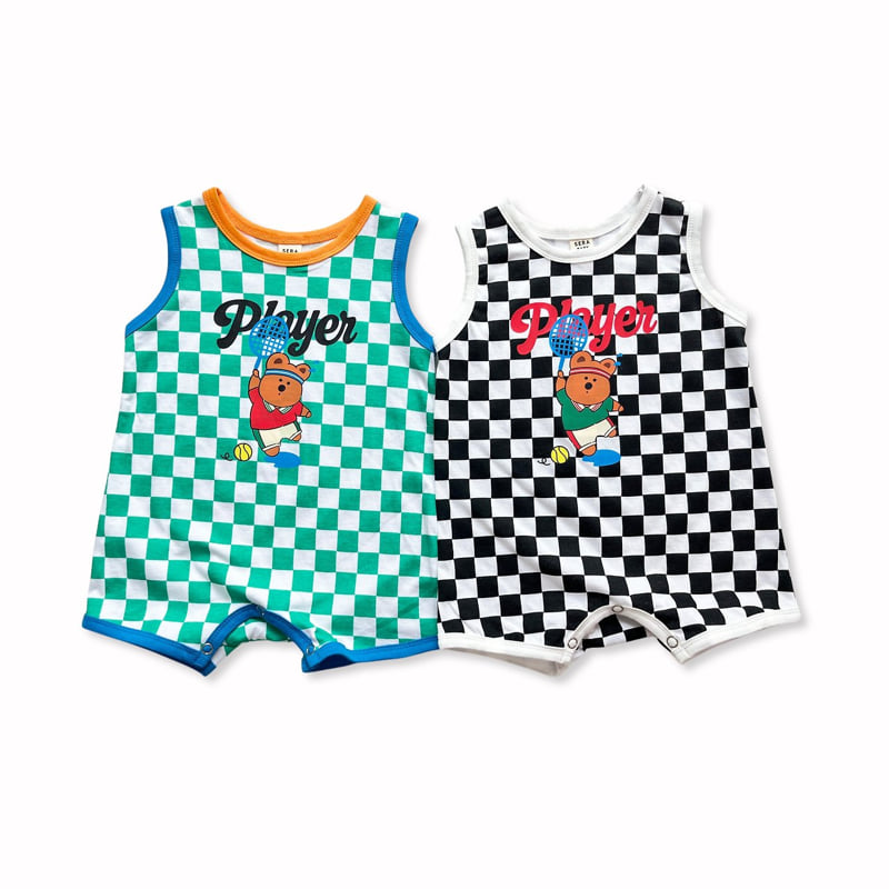 Sera - Korean Baby Fashion - #babylifestyle - (Bebe) Player Print Suit - 11
