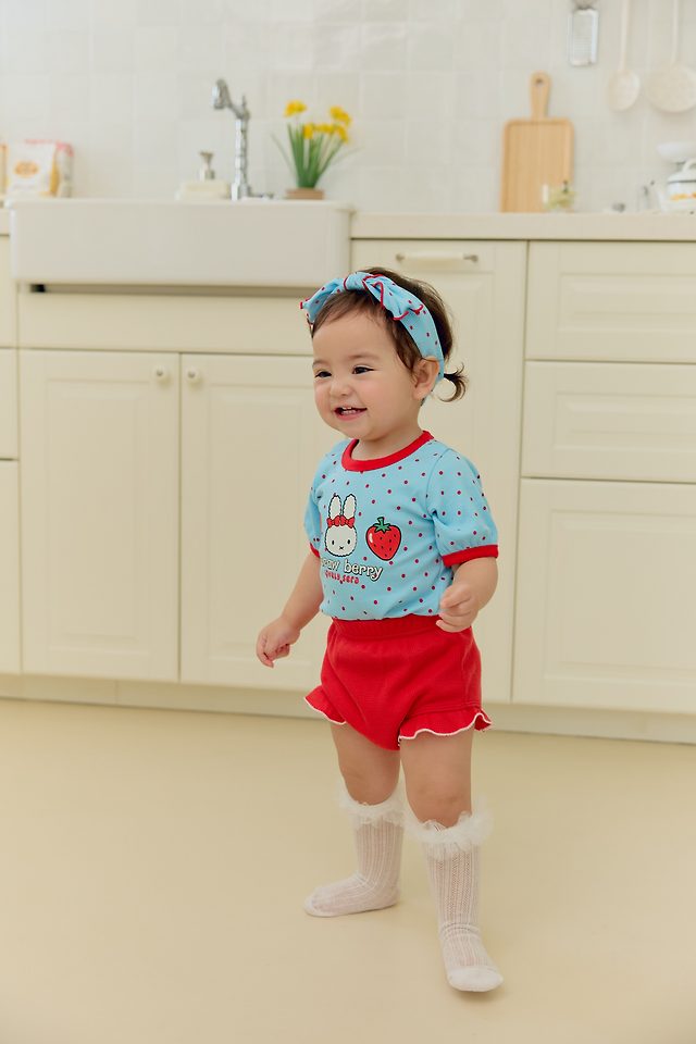 Sera - Korean Baby Fashion - #babylifestyle - (Bebe) Dot Bloomer Set - 9