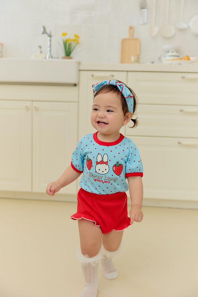 Sera - Korean Baby Fashion - #babyoninstagram - (Bebe) Dot Bloomer Set - 10