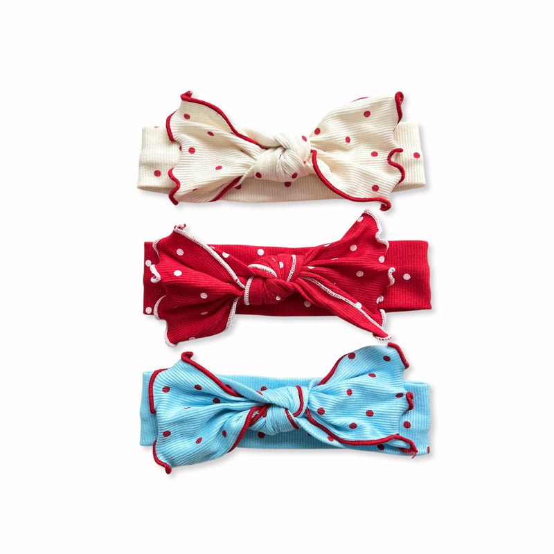 Sera - Korean Baby Fashion - #babyoninstagram - (Bebe) Dot Hairband - 12
