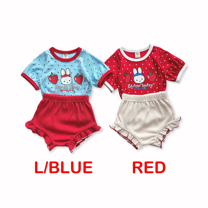 Sera - Korean Baby Fashion - #babyootd - (Bebe) Dot Bloomer Set - 11