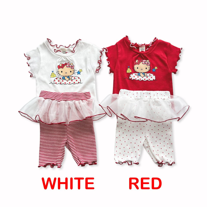 Sera - Korean Baby Fashion - #babyoutfit - (Bebe) Summer Jacquard Set - 11