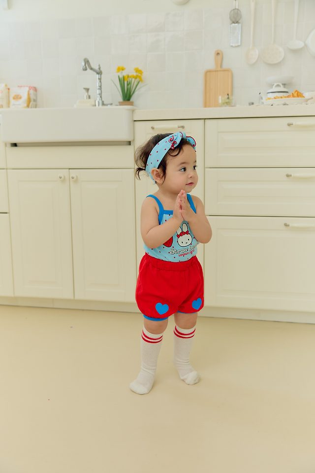 Sera - Korean Baby Fashion - #babyoutfit - (Bebe) Strap Sleeveless Set - 4