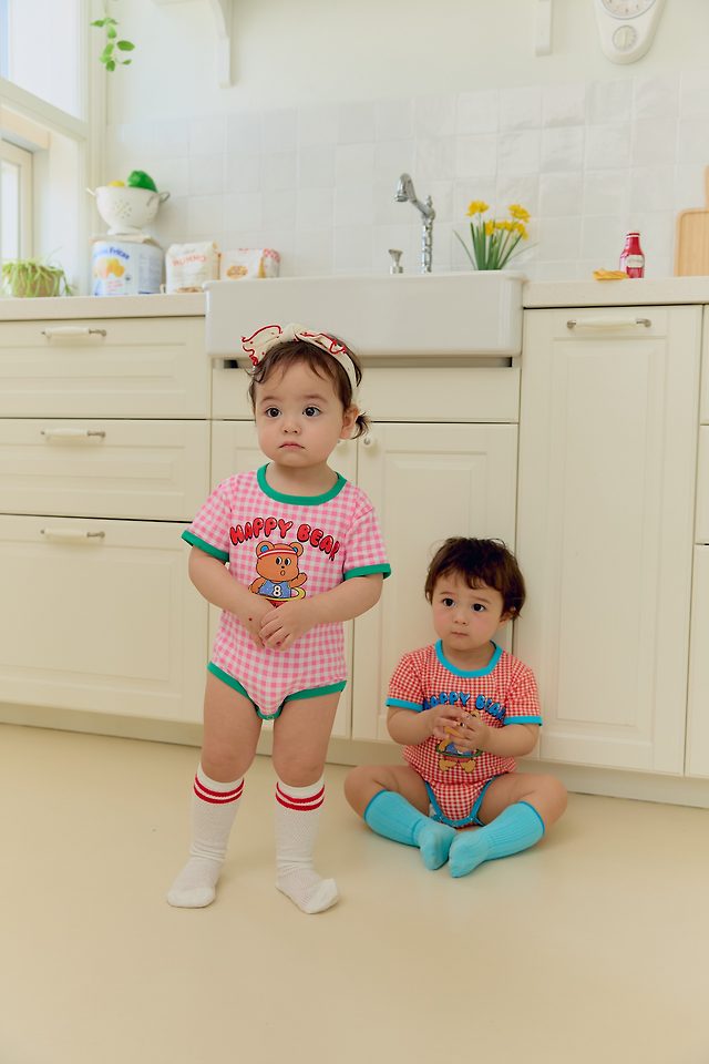 Sera - Korean Baby Fashion - #babyoutfit - (Bebe) Hula Hoop Bear Suit - 3